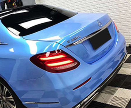 Filme azul de alto brilho do envoltório do carro de Miami resistente ao esparadrapo das abrasões 30µm densamente