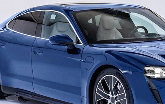 Auto azul do envoltório do vinil do carro do brilho da galáxia livre da bolha que cura o esparadrapo acrílico removível claro