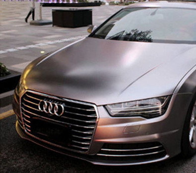 batalha ótica Grey Car Wrap Film do metal de 140gsm Matte Car Vinyl Wrap Eletro