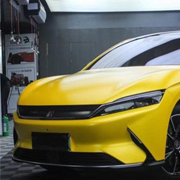 Liberação amarela eletroluminescente Swipeable de Matte Car Wrap Film Air