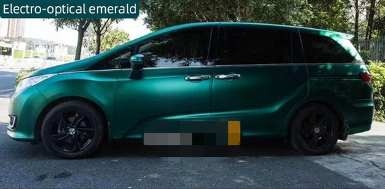 Tecnologia ótica elétrica da cura de Emerald Matte Car Vinyl Wrap Self