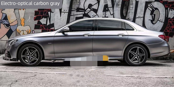 Umidade - risco ótico de Gray Vinyl Wrap Roll Slidable do carbono da prova eletro resistente