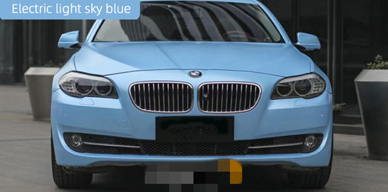 Filme azul do envoltório do carro de Matte Metallic Electric Light Sky não - desvanecendo-se