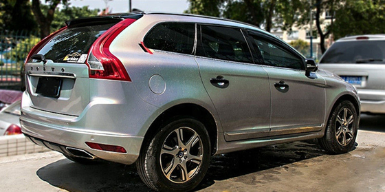 Filme calandrado polimérico de Diamond Silver Glitter Car Wrap autoadesivo