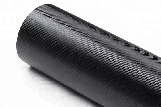 Envoltório livre 60µM removíveis Slidable do vinil do carro da fibra do carbono do preto 3D da bolha