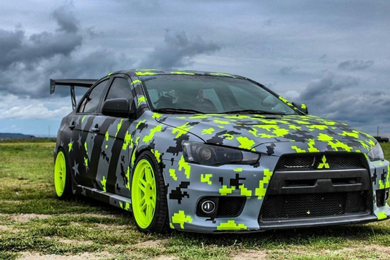 Rolo de papel Matt Car Wrap branco da auto etiqueta imprimível do vinil da decoração dos veículos 18m