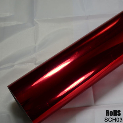 Envoltório do vinil do carro de Chrome do rosa do brilho com esparadrapo acrílico removível