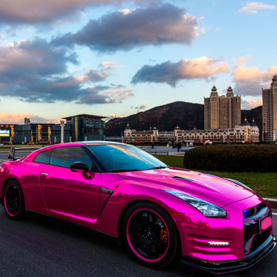 Umidade - bolha do efeito do espelho do envoltório do vinil do carro de Chrome do rosa da prova livre
