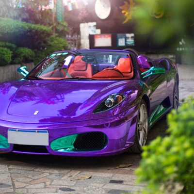 Liberação UV do ar do envoltório roxo escuro protetor do vinil do carro de Chrome anti