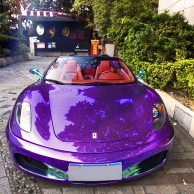 Liberação UV do ar do envoltório roxo escuro protetor do vinil do carro de Chrome anti