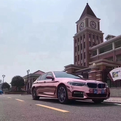 Auto que cura a liberação do ar do envoltório de Rose Gold Chrome Vinyl Car impermeável