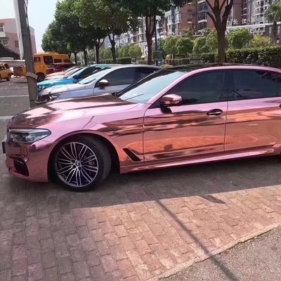 Auto que cura a liberação do ar do envoltório de Rose Gold Chrome Vinyl Car impermeável
