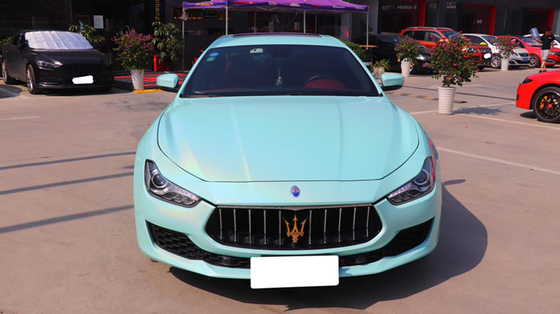 umidade fina do filme do vinil do carro de Tiffany Blue Vinyl Wrap Film do brilho de 50in resistente