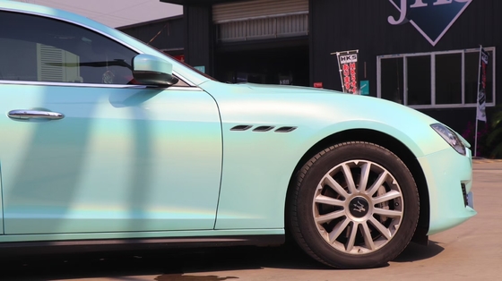 umidade fina do filme do vinil do carro de Tiffany Blue Vinyl Wrap Film do brilho de 50in resistente