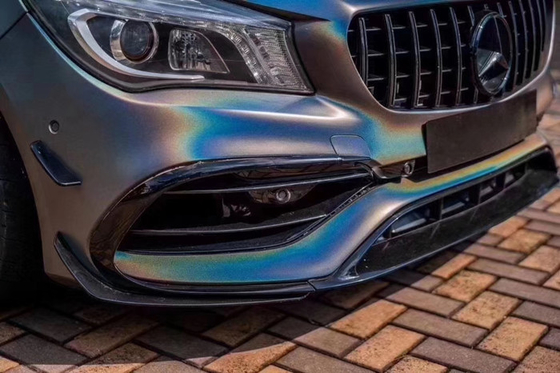 Liberação adesiva acrílica 60µM do ar do vinil do envoltório do carro de Matte Laser Grey Bubble Free