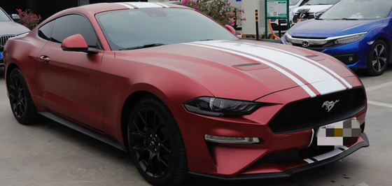 Da bolha metálica do vinil de Matte Wine Red Car Wrap das camionetes anos livres da durabilidade 5