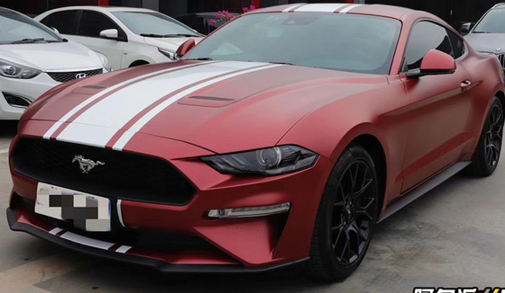 Da bolha metálica do vinil de Matte Wine Red Car Wrap das camionetes anos livres da durabilidade 5