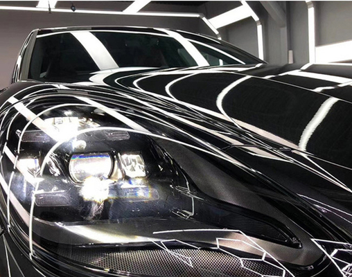 Bolha de ar preta metálica Swipeable livre do envoltório de 60µM Gloss Car Vinyl