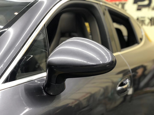 Carro Gray Vinyl Wrap Wrinkles Elimination escuro de alto brilho 140gsm