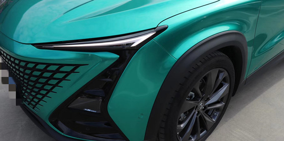 Envoltório de pouco peso Emerald Green do vinil do carro do brilho para veículos da emergência