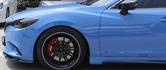 Veículo de alto brilho de superfície liso do envoltório do carro que envolve Abu Dhabi Blue
