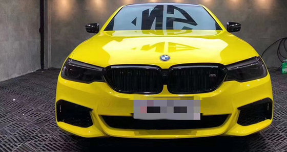 Da bolha lustrosa alta amarela do envoltório do carro do milho envoltório livre do vinil da prova de calor