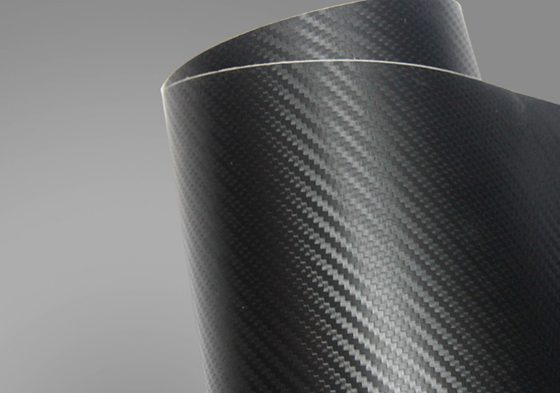 liberação Matte Carbon Fiber Vinyl Wrap do ar do envoltório do filme da fibra do carbono do comprimento de 18m