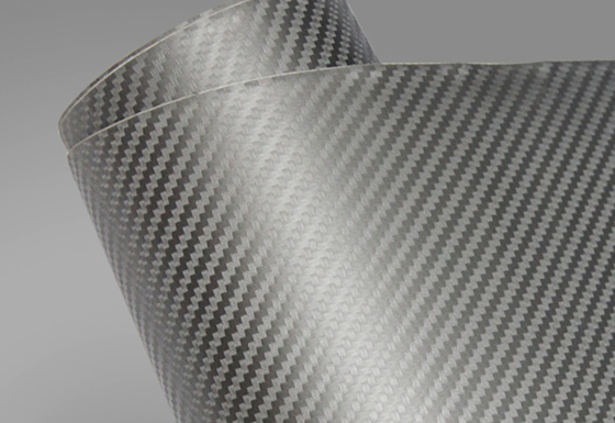liberação Matte Carbon Fiber Vinyl Wrap do ar do envoltório do filme da fibra do carbono do comprimento de 18m