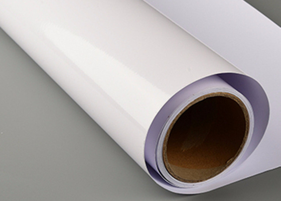 rolo autoadesivo imprimível removível branco do vinil dos filmes de cópia de Digitas do brilho 140gsm