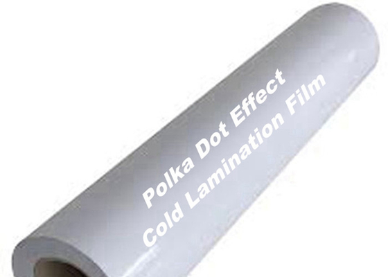 Abrasão de estratificação adesiva do rolo de filme de Dot Effect Cold Clear Self da polca resistente