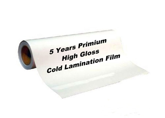 Autoadesivo transparente de estratificação frio de alto brilho do filme do PVC do álbum de fotografias