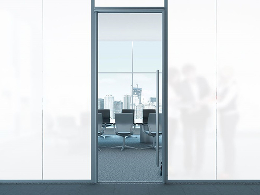 Filme de vidro decorativo branco de janela de Matte Frosted 0.8mm para a privacidade