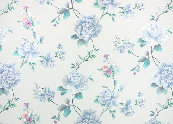 Resistente UV decorativo azul do filme de vidro da janela de Rose Textured 3D