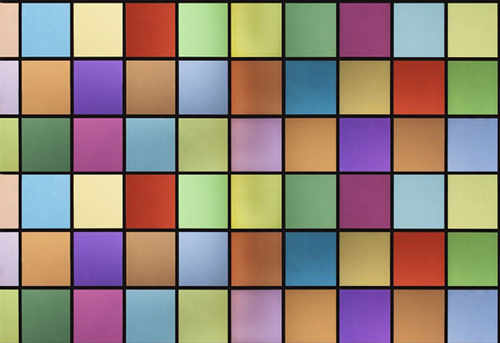 O filme de vidro decorativo da janela de Sunproof coloriu o teste padrão dos quadrados