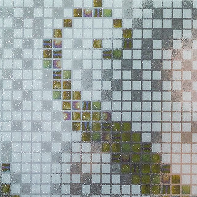 A estática livre adesiva da privacidade do mosaico do pássaro adere-se filme da janela para a decoração de vidro