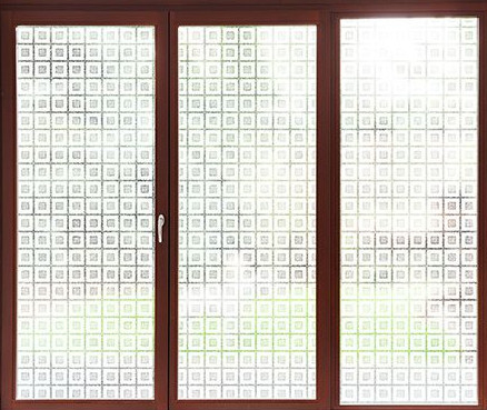 A estática do filme de vidro da janela dois Tone Sparkle Privacy Removable Decorative adere-se