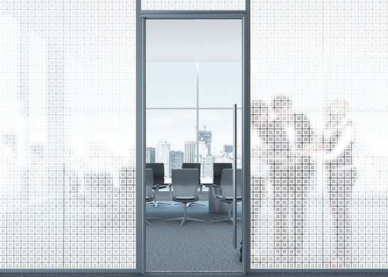 A estática do filme de vidro da janela dois Tone Sparkle Privacy Removable Decorative adere-se