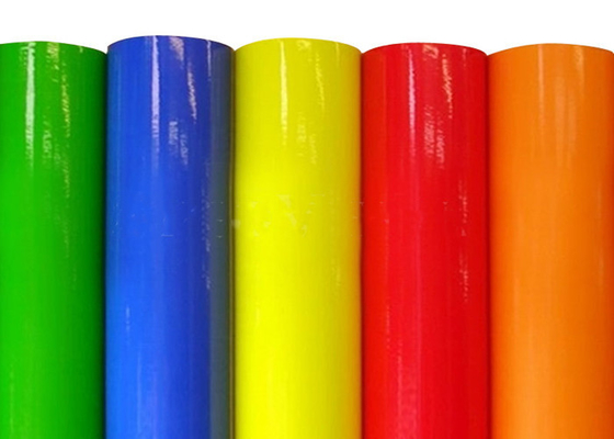 Risco decorativo do filme 0.1mm do vinil do corte da cor fluorescente do PVC resistente