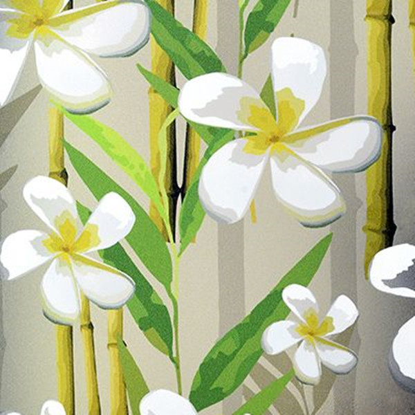 GV decorativo impresso floral de bambu da proteção de privacidade do filme de vidro da janela