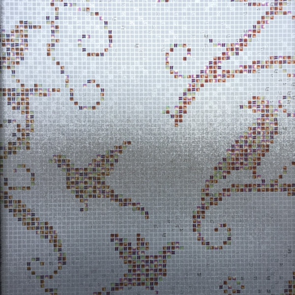 A estática livre adesiva da privacidade do mosaico do pássaro adere-se filme da janela para a decoração de vidro